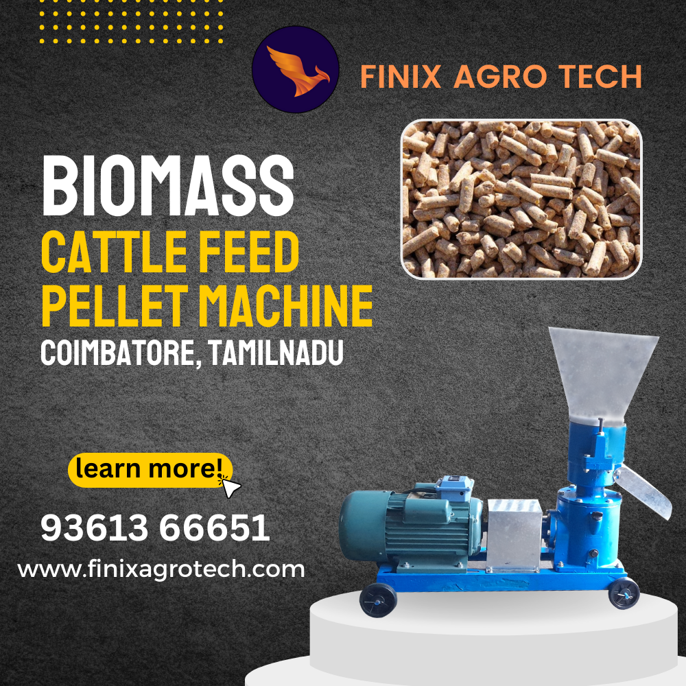 Biomass Cattle Feed Pellet Machine Manufacturer Finix Agro Tech